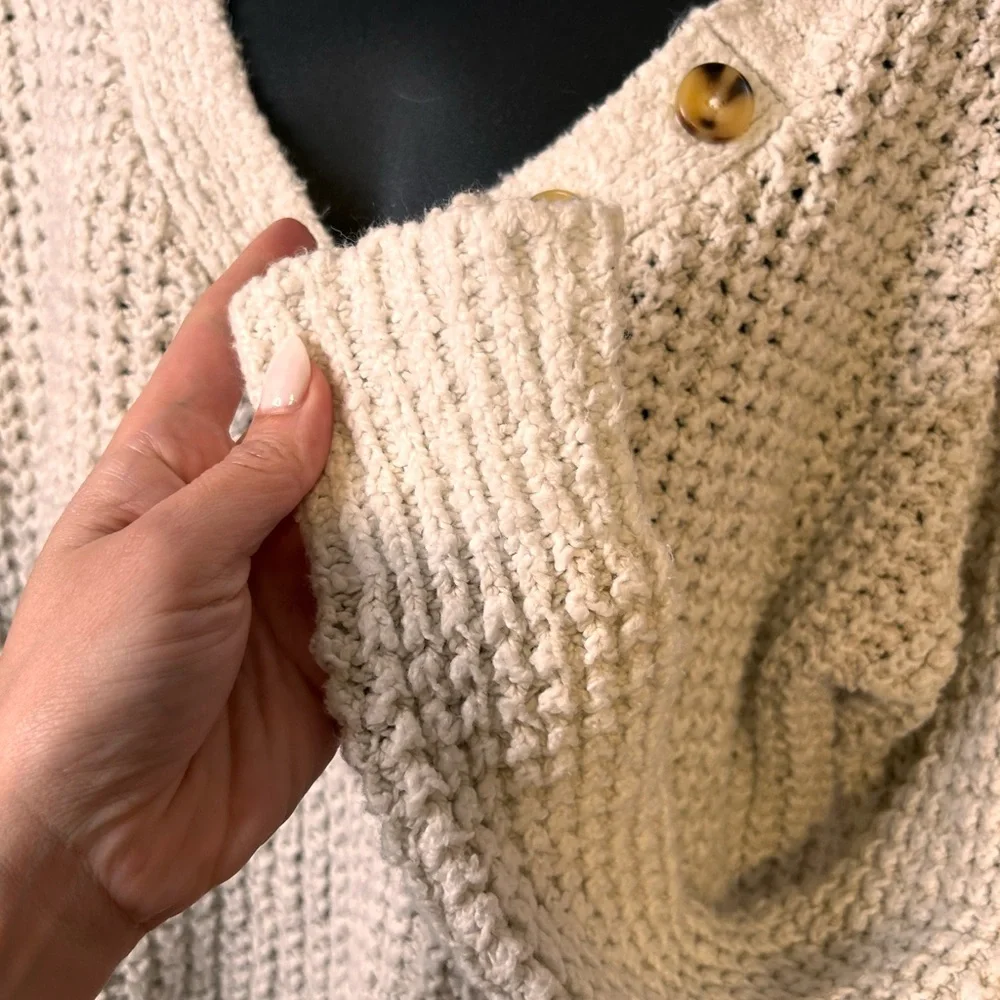 Free people oversized pullover knit sweater - Picture 6 of 9